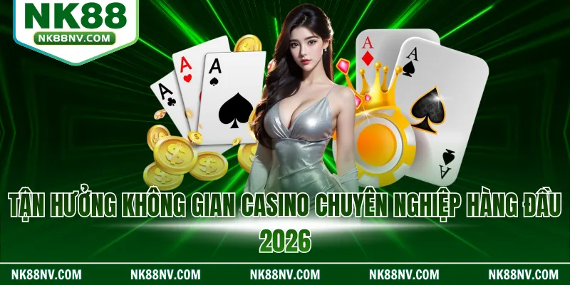 Tận hưởng không gian casino chuyên nghiệp hàng đầu 2026